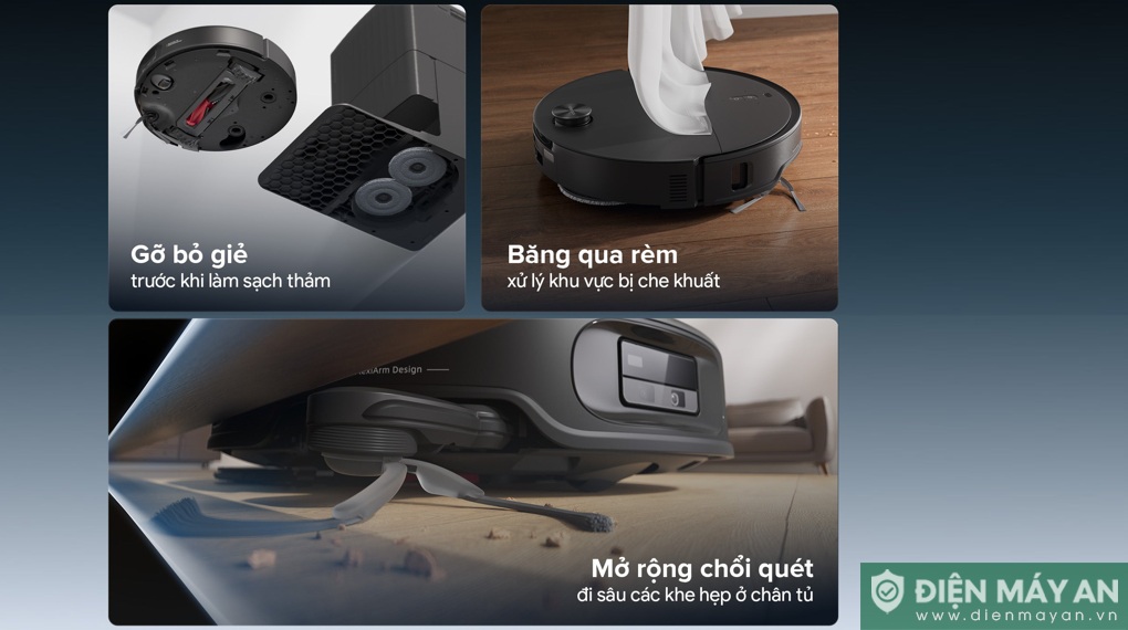 Robot hút bụi lau nhà Roborock Qrevo Edge 2 - Đen/Trắng
